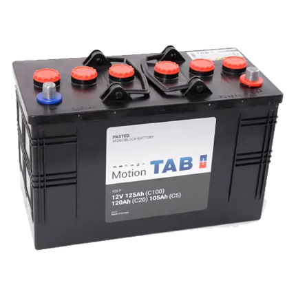 Batería 12V Ciclo Profundo TAB Motion 105P | 125Ah - Baterías Monoblock