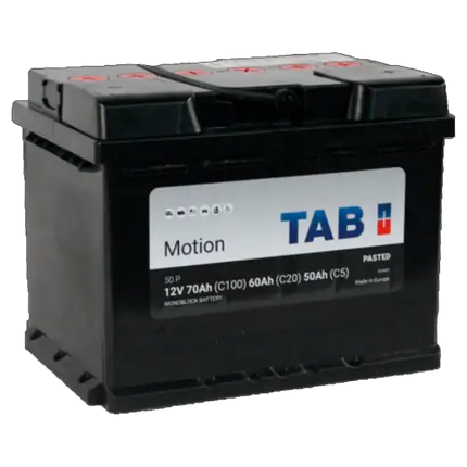 Batería 12V Ciclo Profundo TAB Motion 50P | 70Ah - Baterías Monoblock