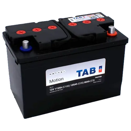 Batería 12V Ciclo Profundo TAB Motion 80P | 115Ah - Baterías Monoblock