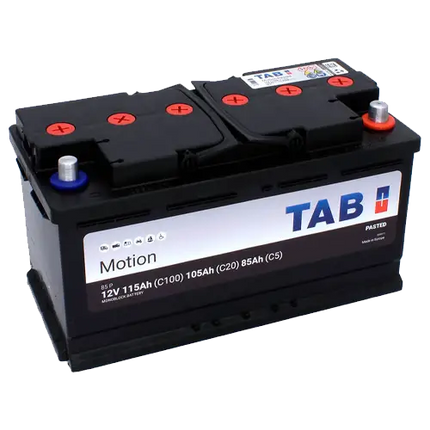 Batería 12V Ciclo Profundo TAB Motion 85P | 115Ah - Baterías Monoblock