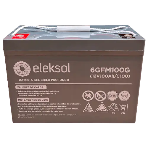 Batería Gel Eleksol 6GFM100G 12V 100Ah - Tiensol