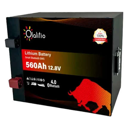 Batería Litio 12V 560Ah Olalitio OLA-12-560-M Bajo Asiento Bluetooth - Baterías de Lítio