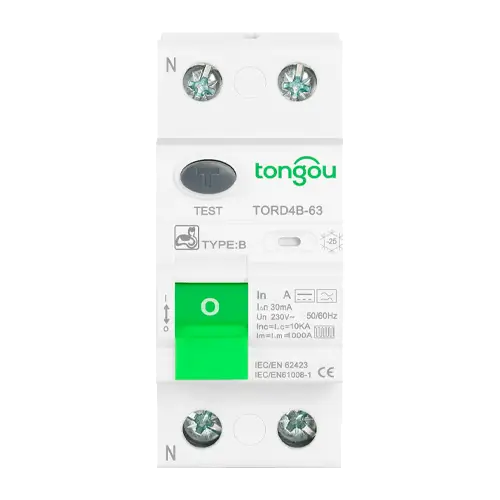 Diferencial Tipo B 2P 25A 30mA Tongou TORD4B - 63 - Tiensol