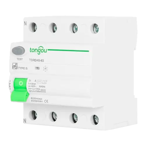 Diferencial Tipo B 4P 32A 30mA Tongou TORD4B - 63 - Tiensol