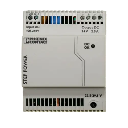 Fuente Alimentación SMA 24VDC 2,5A STEP-PS/1AC/24DC/2.5 DIN Rail - Baterías de Lítio