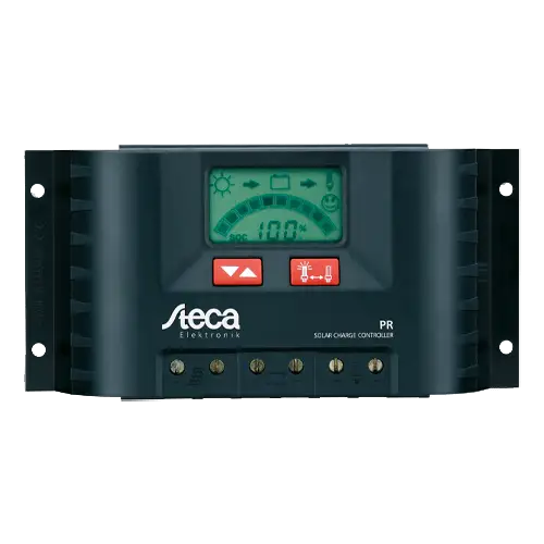 Regulador PWM Steca PR2020 12/24V con Pantalla - Reguladores de Carga PWM