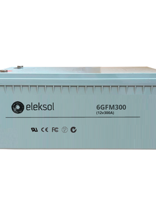 Batería AGM Eleksol 12V 300Ah 6GFM300