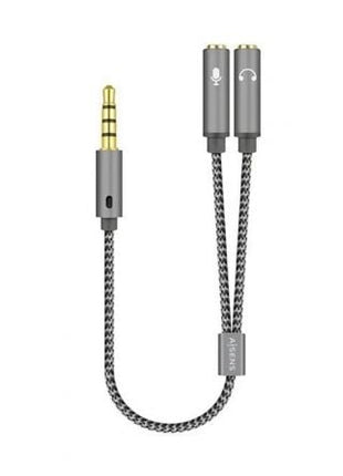 Adaptador Aisens A128 - 0415/ Jack 3.5 Macho - 2x Jack 3.5 Hembra/ 25cm/ Gris - Tiensol