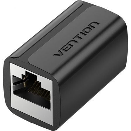 Adaptador Conector Vention RJ45 IPWB0 Cat7 FTP/ RJ45 Hembra - RJ45 Hembra/ Negro - Tiensol