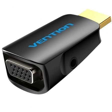 Adaptador Conversor Vention AIDB0/ HDMI Macho a VGA Hembra/ Audio Jack 3.5mm - Tiensol