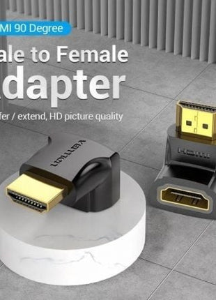 Adaptador HDMI 4K 90º Vention AIOB0 - 2/ HDMI Macho - HDMI Hembra/ Pack 2 Uds - Tiensol