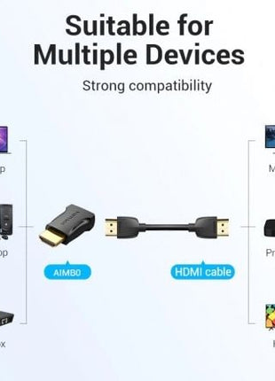 Adaptador HDMI 4K Vention AIMB0/ HDMI Macho - HDMI Hembra - Tiensol