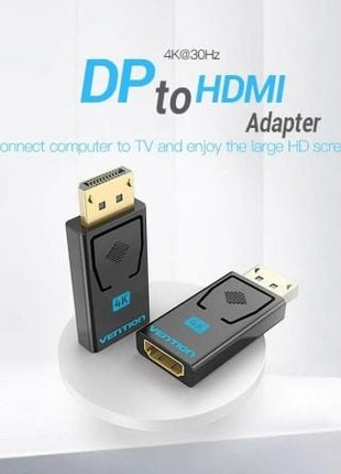 Adaptador HDMI 4K Vention HBPB0/ DisplayPort Macho - HDMI Hembra - Tiensol