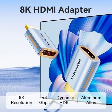 Adaptador HDMI 8K Vention AIVH0/ HDMI Macho - HDMI Hembra - Tiensol