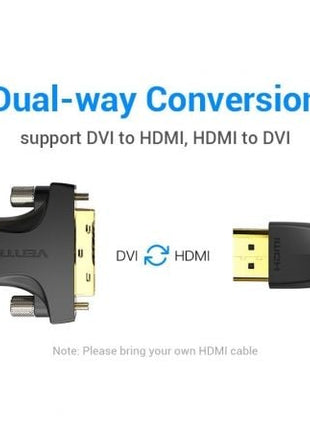 Adaptador HDMI Vention AILB0/ HDMI Hembra - DVI (24+1) Macho - Tiensol