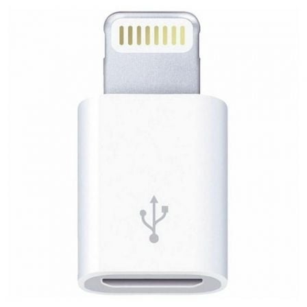 Adaptador Micro USB Lightning 3GO A200/ Micro USB Hembra - Lightning Macho/ Blanco - Tiensol