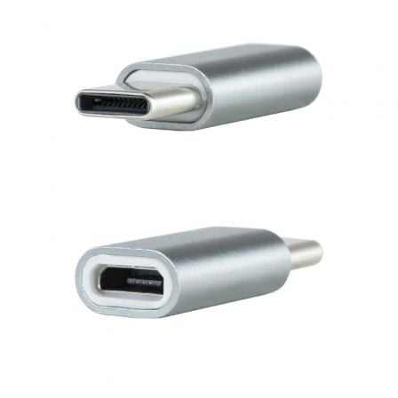 Adaptador Nanocable 10.02.0011/ USB Tipo - C Macho - MicroUSB Hembra - Tiensol