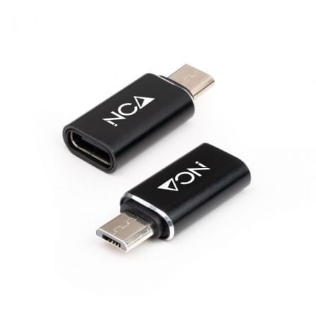 Adaptador Nanocable 10.02.0014/ MicroUSB Macho - USB Tipo - C Hembra - Tiensol