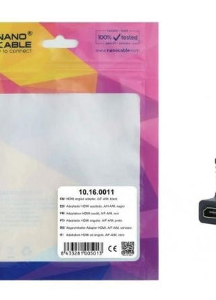 Adaptador Nanocable 10.16.0011/ HDMI Macho - HDMI Hembra - Tiensol