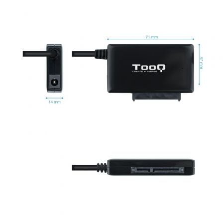 Adaptador para Discos Duros 2.5'/3.5' TooQ TQHDA - 02C/ USB Tipo - C Macho - SATA - Tiensol