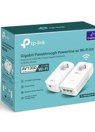 Adaptador Powerline TP - Link AV1300 1300Mbps/ Alcance 300m/ Pack de 2 - Tiensol