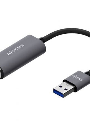 Adaptador USB 3.0 Aisens A106 - 0708/ USB Macho - RJ45 Hembra/ 15cm/ Gris - Tiensol