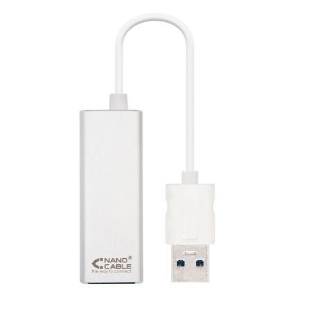 Adaptador USB 3.0 - RJ45 Nanocable 10.03.0401/ 1000Mbps - Tiensol