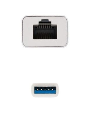 Adaptador USB 3.0 - RJ45 Nanocable 10.03.0401/ 1000Mbps - Tiensol