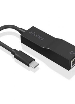 Adaptador USB 3.1 Aisens A106 - 0765/ USB - C Macho - RJ45 Hembra/ 11cm/ Negro - Tiensol