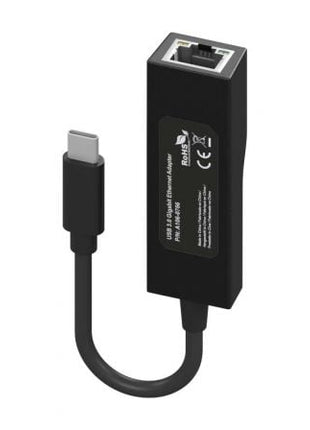 Adaptador USB 3.1 Aisens A106 - 0765/ USB - C Macho - RJ45 Hembra/ 11cm/ Negro - Tiensol