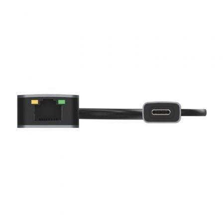 Adaptador USB 3.2 Gen1 Aisens A109 - 0710/ USB Macho - USB Tipo - C Macho - RJ45 Hembra/ 2500Mbps/ 15cm/ Gris - Tiensol