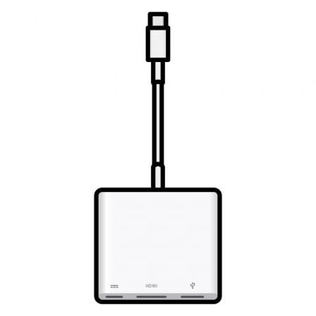 Adaptador usb - c digital Av Multiport Macbook v3 MW5M3ZM/A - Tiensol