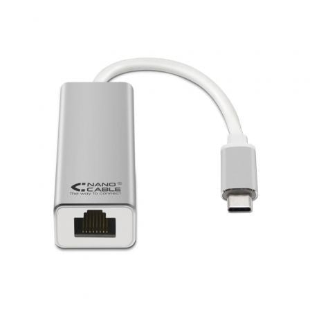 Adaptador USB Tipo - C - RJ45 Nanocable 10.03.0402/ 1000Mbps - Tiensol