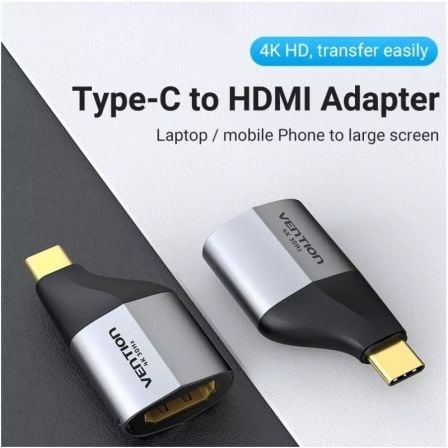 Adaptador USB Tipo - C Vention TCDH0/ USB Tipo - C Macho - HDMI Hembra - Tiensol