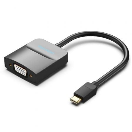 Adaptador USB Tipo - C Vention TDDBB/ USB Tipo - C Macho - VGA Hembra - Tiensol