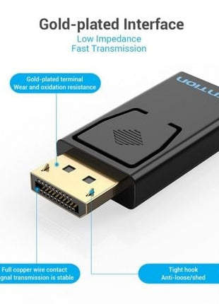 Adaptador Vention HBKB0/ DisplayPort Macho - HDMI Hembra - Tiensol