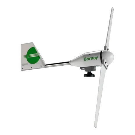 Aerogenerador Bornay Wind 13 + 2 Palas 1 kW 220V - Aerogeneradores