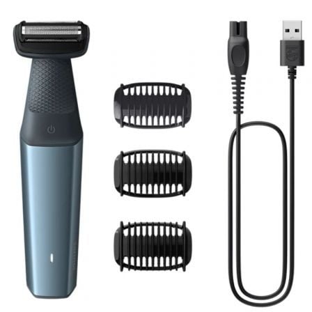 Afeitadora Philips Bodygroom Series 3000 BG3027/ con Batería/ 3 Accesorios - Tiensol