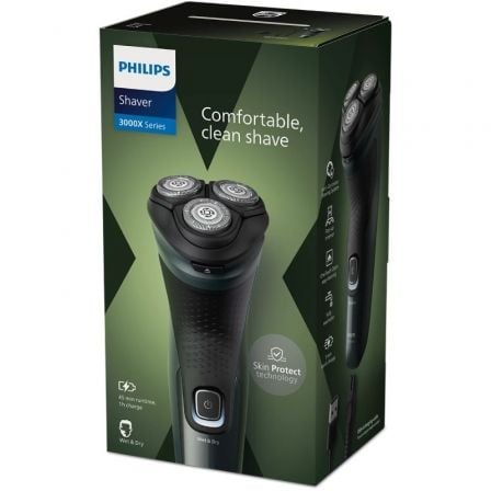 Afeitadora Philips Shaver Series 3000X X3052/ con Batería/ 2 Accesorios - Tiensol