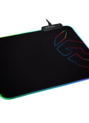 Alfombrilla Krom Knout RGB con Iluminación LED/ 320 x 270 x 3 mm - Tiensol