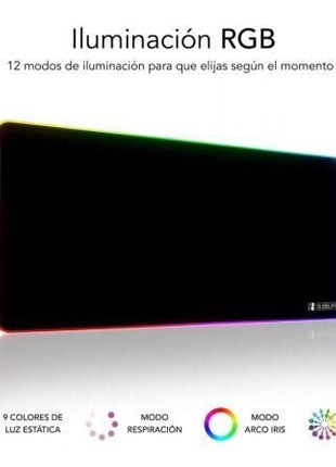 Alfombrilla Subblim MP - 02RGB01 LED RGB XL/ 800 x 300 x 4 mm - Tiensol