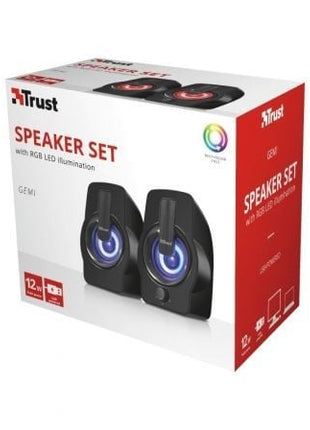 Altavoces Trust Gemi RGB/ 12W/ 2.0 - Tiensol