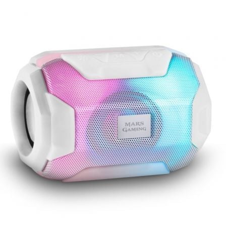 Altavoz con Bluetooth Mars Gaming MSBAXW/ 10W/ 1.0/ Blanco - Tiensol