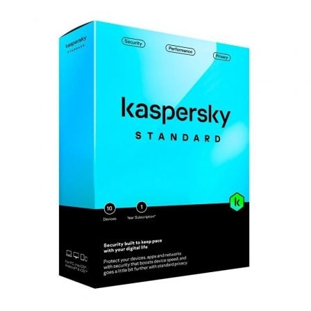 Antivirus Kaspersky Standard/ 10 Dispositivos/ 1 Año - Tiensol