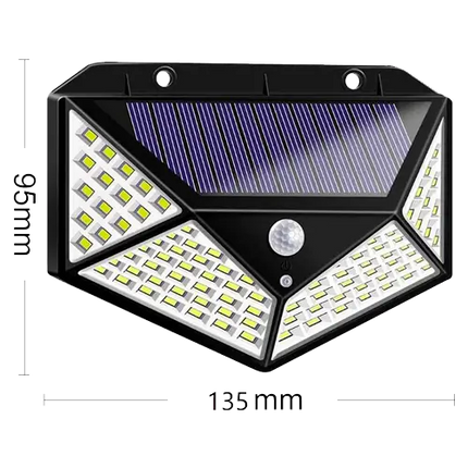 Aplique Solar Pared 600 Lúmenes 100 LEDs JND - 7356 - Tiensol