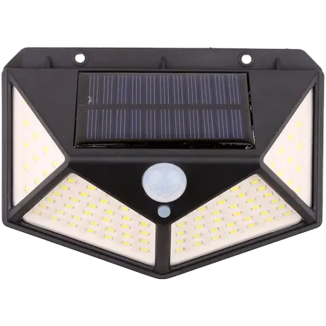 Aplique Solar Pared 600 Lúmenes 100 LEDs JND - 7356 - Tiensol