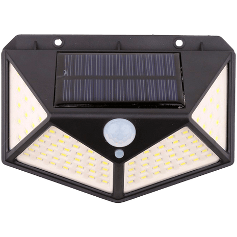 Aplique Solar Pared 600 Lúmenes 100 LEDs JND - 7356 - Tiensol