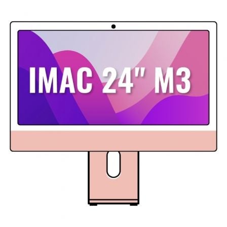 Apple iMac 24' Retina 4,5K / M3 8 - Core CPU/ 8Gb/ 256Gb SSD/ 8 - Core GPU/ Rosa - Tiensol