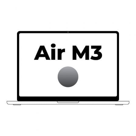 Apple Macbook Air 13,6'/ M3 8 - Core CPU/ 16Gb/ 512Gb SSD/ 10 - Core GPU/ Gris Espacial - Tiensol