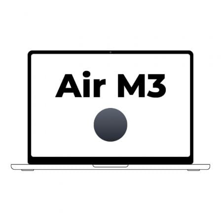 Apple Macbook Air 13,6'/ M3 8 - Core CPU/ 16Gb/ 512Gb SSD/ 10 - Core GPU/ Medianoche - Tiensol